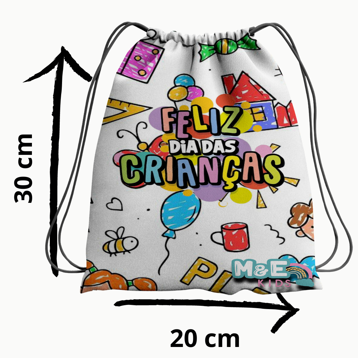 mochila saco festa infantil aniversário personalizada